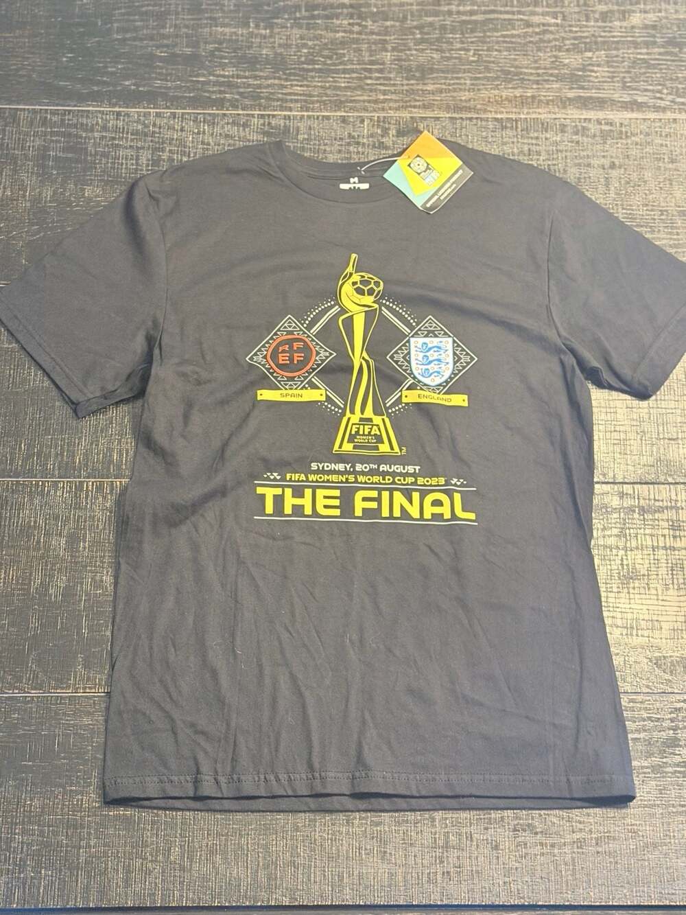 FIFA Women's World Cup 2023 The Final Spain vs England T-Shirt Size M